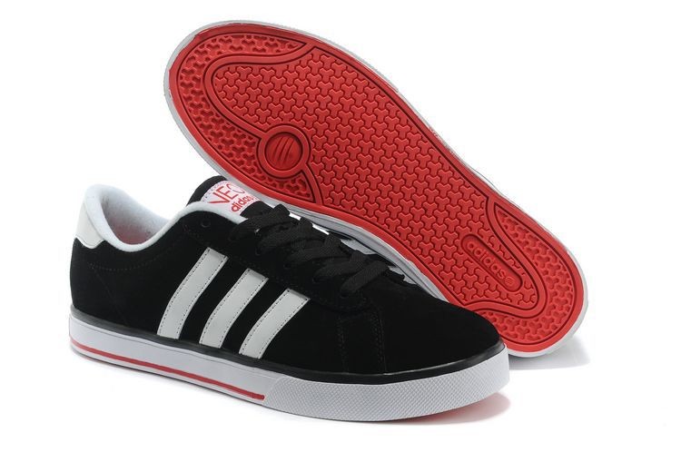 Mens Adidas 2014 Style NEO Low top sneakers Black/White/Red